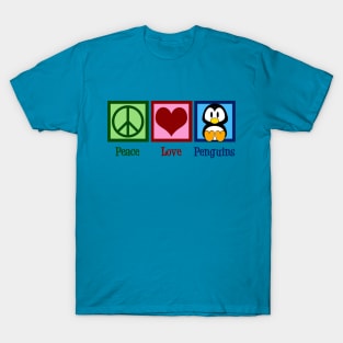 Pretty Peace Love Penguins T-Shirt